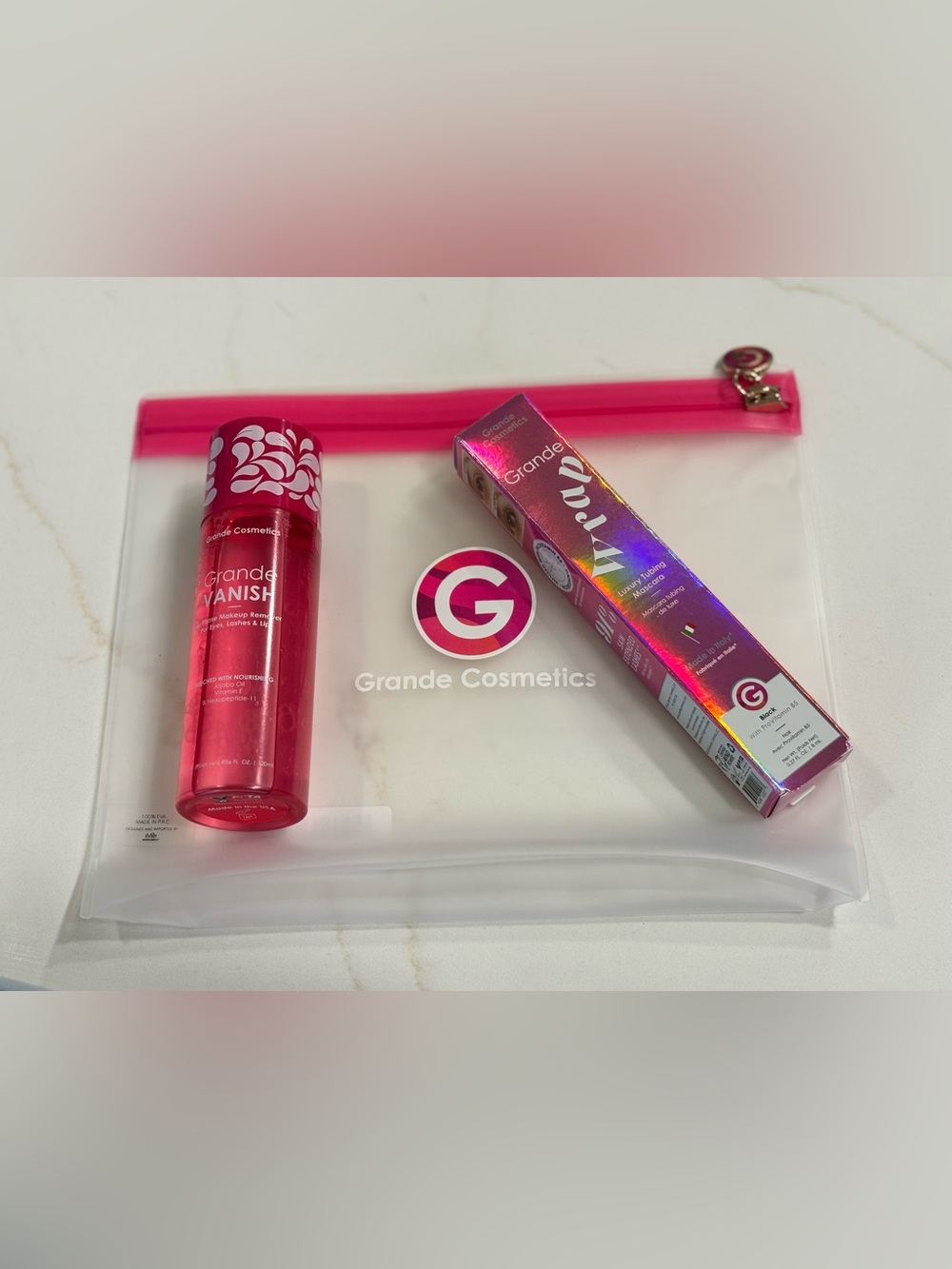 Grande Cosmetics Set Wrap Mascara & Grande Vanish Remover New Bundle
